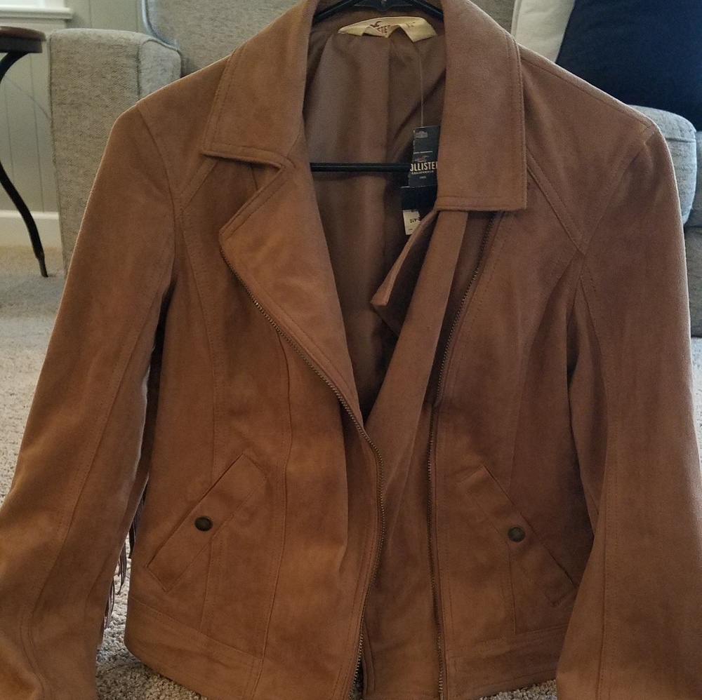 Fringed Brown Hollister Jacket